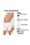 05 Men's Suede Long Leg White Boxer Shorts 3 Pieces - 2