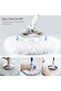 Spin Mop Head Replacement for 360 Spin Magic Mopping, 5 Pack Microfiber Spin Mop Refill Heads for Universal Round Shape Standard Size - 6