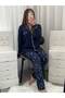Women's Patterned Milan Long Sleeve Pajama Set with Underwear - 7