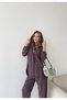 Women's Stylish Suit with Bead-Embellished Back and Zipper Detail on the Front - 4