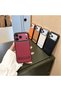 Apple iPhone 17 Pro Max Compatible Black Armor Leather Premium Case with Magsafe Feature and Stand - 2