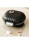 Weekly Pill Box 7 Days - Small Size Black Pill Organizer with Flip Numbers - 3