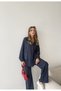 Women's Stylish Suit with Bead-Embellished Back and Zipper Detail on the Front - 6