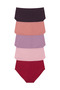 Women's Cotton Super High Waist Bato 5-Piece Panties Set with Lycra - 2