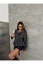 Women's Stand Collar Belted Double Button Short Cashmere Coat - 6