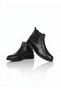 Black Zippered Boots Genuine Floater Leather Water and Cold Resistant Thermo Rubber Sole - 5