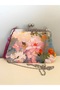 23x15 cm artistic watercolor patterned linen fabric lightweight vintage bag - 2