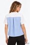 Striped Back Pleated Regular Short Sleeve T-Shirt - 5