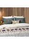 Talay Flannel Duvet Cover Set Double 2Y D, .Green - 2
