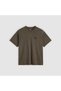 Vintage Fit Two Horse Brand Men's Crew Neck Back Patterned Brown T-Shirt 87373-0494 - 6