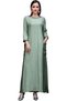 Women’s Arabian Dress Maxi Long Sleeve Modest Muslim Gown Elegant Traditional Design with Embellished Details