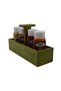 🌿 🟢   Wooden Green Menaj Box – Sauce Container (Handmade) - 2