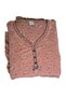 Plus Size 100% Cotton Long Sleeve Women's Pajama Set Dried Rose - 2