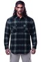 Men's Large Size Extra Large Fit Long Sleeve Thick Winter Lumberjack Shirt Suitable for Weight up to 200 Kilograms