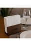 🍽️   Ceviz Home Written Napkin Holder |   13 cm X 13 cm - 2