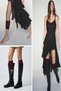 2 Pairs of Women's Short Ribbed Knit Accessory Leg Warmers - 5