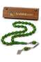 Beautifully Crafted Green Gift Prayer Beads for Men with Wooden Box - 3