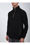 Men's Oversize Standing Collar Half Zipper Pocket Sweatshirt Without Hood 3 Threads - 6