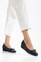 Genuine Leather Wedge Heel Comfort Women's Shoes in Sizes 33-34-35 and up to Size 41-42 - 4