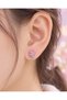Pink Rainbow Bunny Stud Earrings - 2