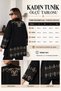 Women's Back-To-Back Sleeves with Bead Embroidery Worked Kimono Pants Set - 2