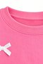 32010-26 Girl's White Bow Detailed Crew Neck Long Sleeve Sweatshirt 9-12 Years Old - 6
