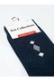 Men's Navy Blue Long Socks Cotton 6 Pairs - 4