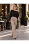 Collar Bird's Eye Detailed (Studded) Blouse - Black - L - St00634-Black-L - 2