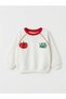 Tomato Club Tomato Printed Sweatshirt + Striped Denim Pants Kids Set - 6