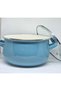 24 Cm, 6 Liter Enameled Pot, Blue, Yogurt Pot - 5