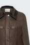 Women's Velvet Detailed Leather Jacket 2349-6637 - 3