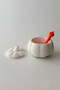 Textured Pumpkin Spice Container with Spoon - 2