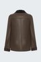 Women's Velvet Detailed Leather Jacket 2349-6637 - 2