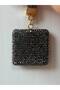 Stoned Dark Gray Stylish Keychain/Charm/Car Ornament - 6
