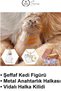 # Cat Keychain Transparent Memory Keychain with Cat Figure and Feather Storage Compartment, Souvenir Accessory, Meaningful Gift for Pet Owners, Bag Ornament, Cute Design with Acrylic Metal Ring, Mixed Model 4-6 cm - 5