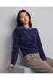Women's Stylish Knit Sweater with Stone Embellishments on the Collar and Soft Texture - 2