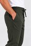 Men's Jogger Striped Trousers with Front Pockets, Zipper and Buttoned Back Pockets, Regular Fit - 3