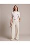 Women's Floral Appliqué Detailed Short Sleeve Knit Sweater - 2