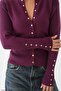 Sweater cardigan with snaps - 2