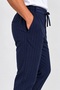 Men's Jogger Striped Trousers with Front Pockets, Zipper and Buttoned Back Pockets, Regular Fit - 3