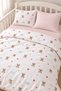 Cute Teddy Bear Patterned 100% Cotton Baby Duvet Cover Set - 2