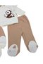 Baby Boy Newborn 0-3 Months Snap Fastener Bodysuit Cream Koala Embroidered 5 Pieces Hospital Release - 6
