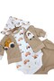 Baby Boy Newborn 0-3-6-9 Months Stylish 3-Piece Set with Waffle Fabric Cardigan and Snap-On Bodysuit - 5