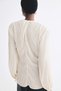 Crinkled wrap blouse - 4