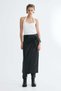 Coated tie-detail skirt - 3