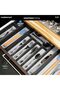 Classic 5 Compartment Silverware Tray with Soft Grip, Carbon - 3