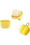 2 Pcs Portable Lint Roller,Reusable Mini Pet Hair Remover for Clothes and Furniture,Yellow Pepper