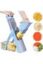 Adjustable Mandoline Slicer and Vegetable Chopper,Safe Built-in Blade Fries Cutter,Dicing and Shredding Tool for Kitchen