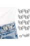 Butterfly Jean Waist Tightener,4 Sets No-Sew Instant Button Pins for Loose Pants and Skirts