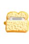 Cute Toast Bread Silicone Case for AirPods Pro and Pro 2,3D Cartoon Protective Cover with Keychain Clip
